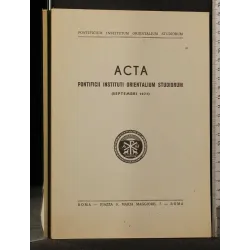ACTA PONTIFICII INSTITUTI ORIENTALIUM STUDIORUM SEPTEMBRI 1977