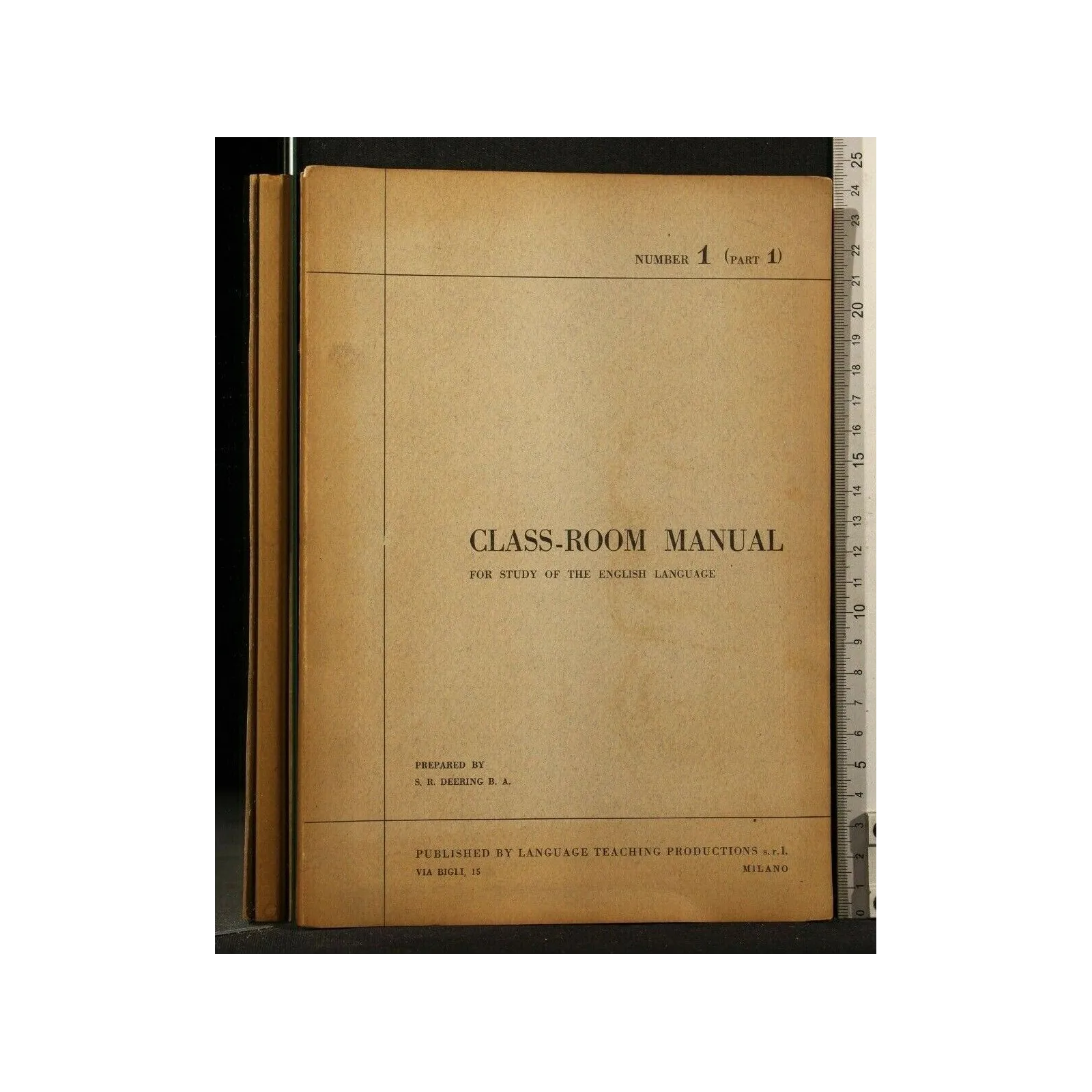 CLASS-ROOM MANUAL NUMBER 1 PART 1