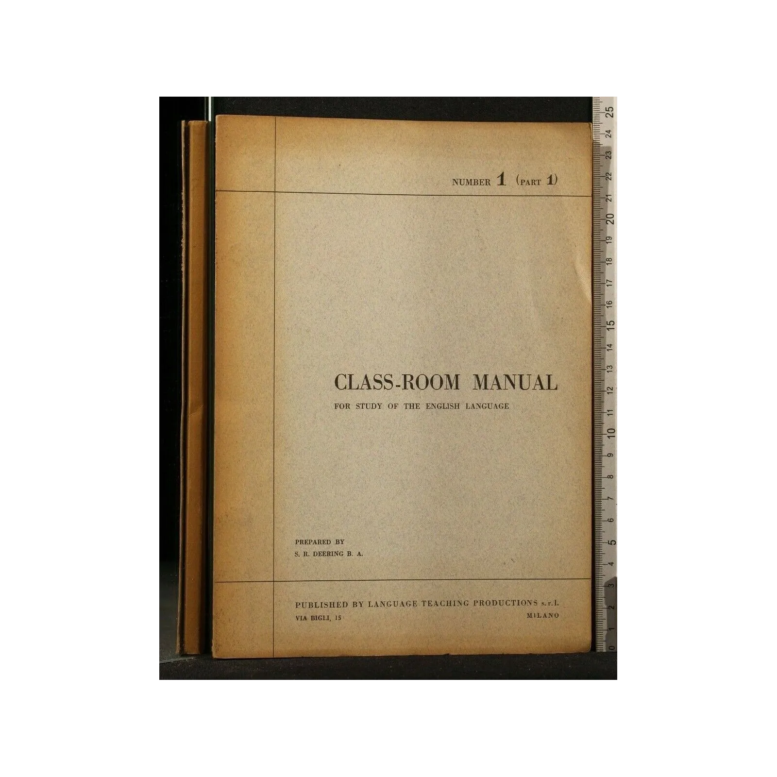 CLASS-ROOM MANUAL NUMBER 1 PART 1
