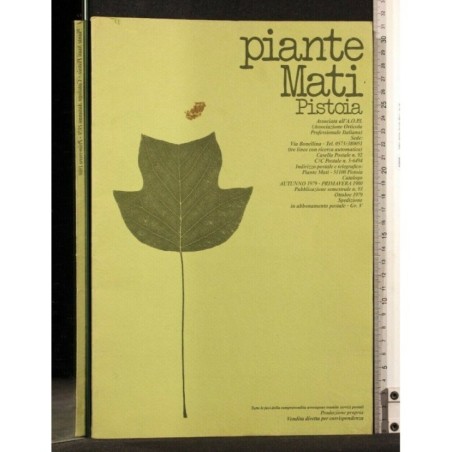 PIANTE MATI PISTOIA OTTOBRE 1979
