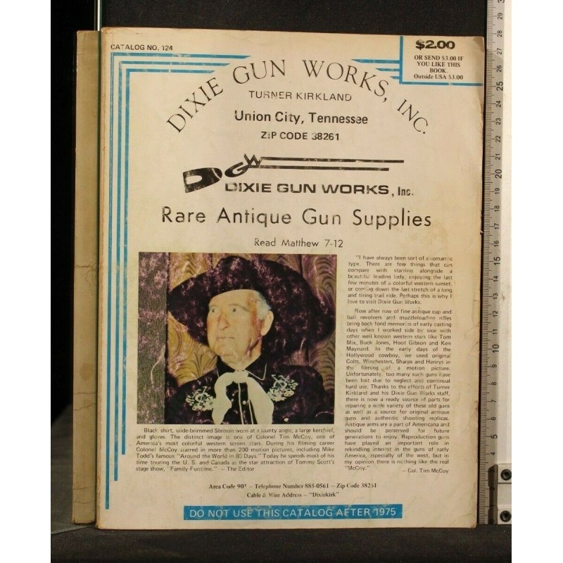RARE ANTIQUE GUN SUPPLIES CATALOG NO. 124