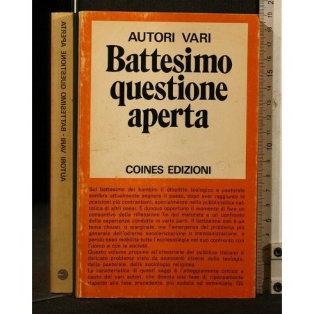 BATTESIMO QUESTIONE APERTA