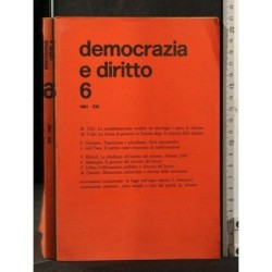 DEMOCRAZIA E DIRITTO 6 1981 NOVEMBRE/DICEMBRE