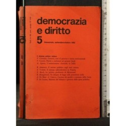 DEMOCRAZIA E DIRITTO 5 1982 SETTEMBRE/OTTOBRE