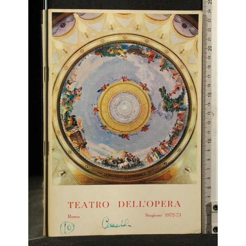 TEATRO DELL'OPERA CENERENTOLA ROMA STAGIONE 1972-73