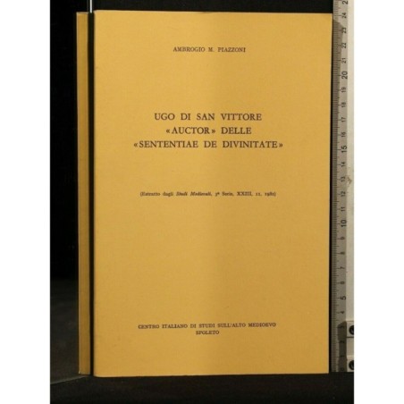 UGO DI SAN VITTORE AUCTOR DELLE SENTENTIAE DE DIVINITATE