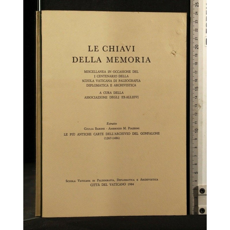 LE CHIAVI DELLA MEMORIA