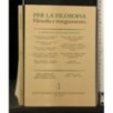 PER LA FILOSOFIA FILOSOFIA E INSEGNAMENTO IL PROBLEMA