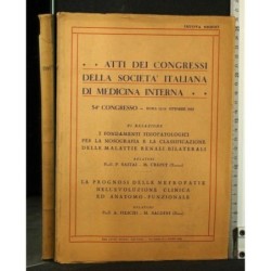 ATTI DEI CONGRESSI DELLA SOCIETA' ITALIANA DI MEDICINA INTERNA I
