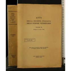 ATTI DELLA SOCIETA' ITALIANA DELLE SCIENZE VETERINARIE VOL XX