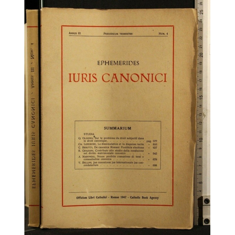 EPHEMERIDES IURIS CANONICI ANNUS III NUM 4