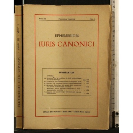 EPHEMERIDES IURIS CANONICI ANNUS III NUM 4