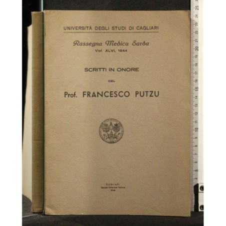 SCRITTI IN ONORE DEL PROF FRANCESCO PUTZU