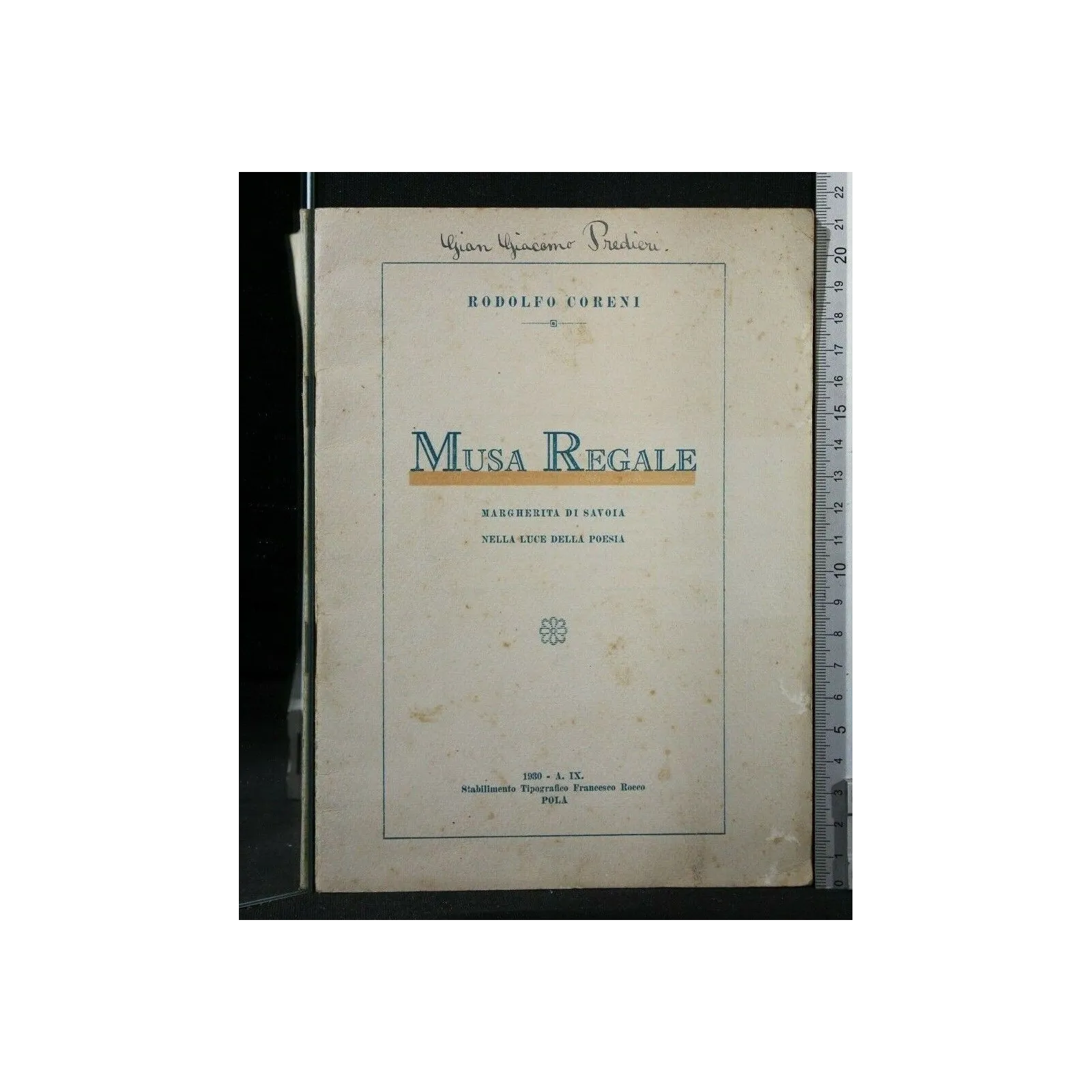 MUSA REGALE MARGHERITA DI SAVOIA NELLA LUCE DELLA POESIA