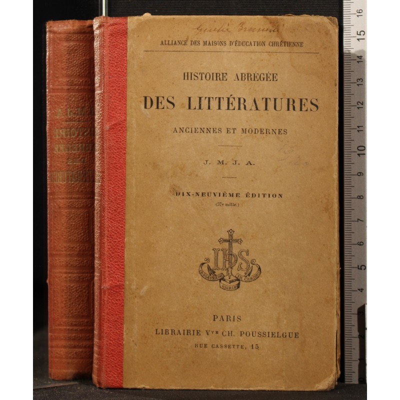 HISTOIRE ABREGEE DES LITTERATURES...