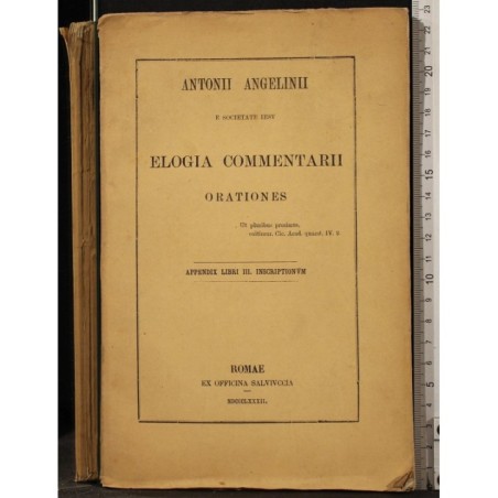 ELOGIA COMMENTARII. APPEN LIB III.