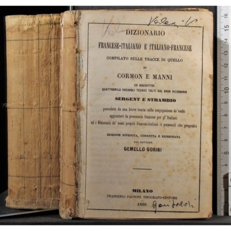 DIZIONARIO FRANCESE-ITALIANO E ITALIANO-FRANCESE.