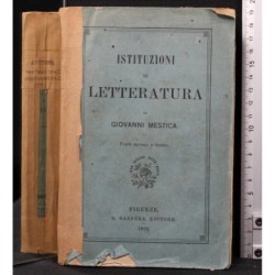 ISTITUZIONI DI LETTERATURA. PARTE SECONDA E ULTIMA.