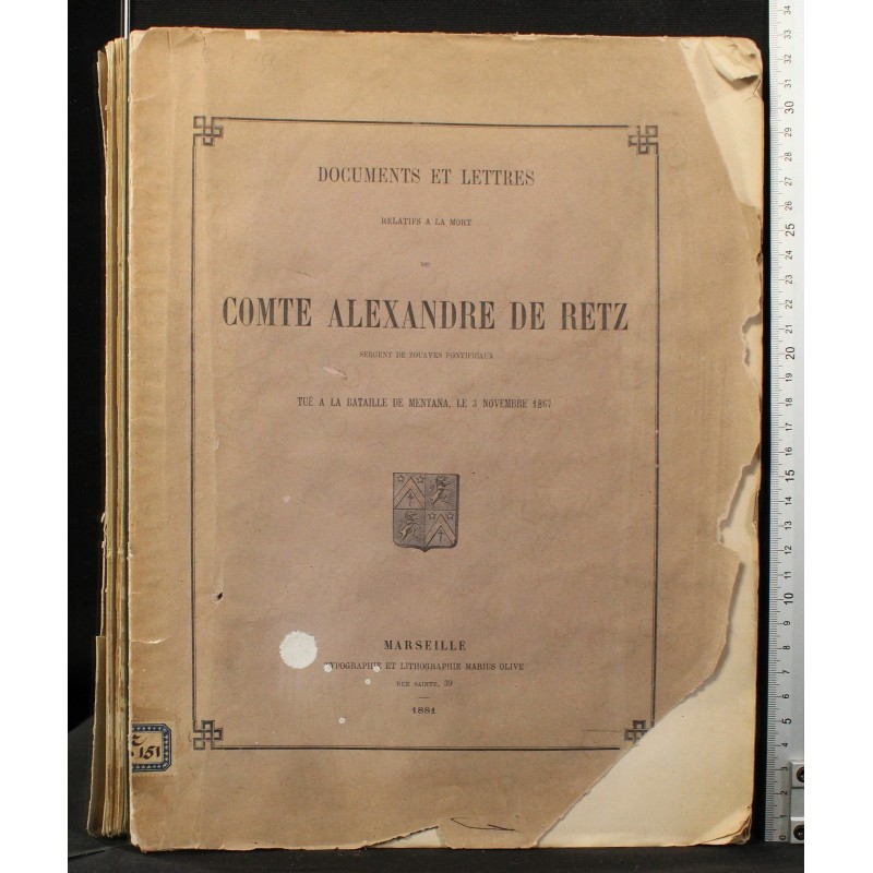 DOCUMENTS ET LETTRES... COMTE ALEXANDRE DE RETZ.