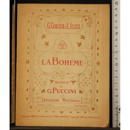 LA BOHEME. MUSICA DI G PUCCINI.