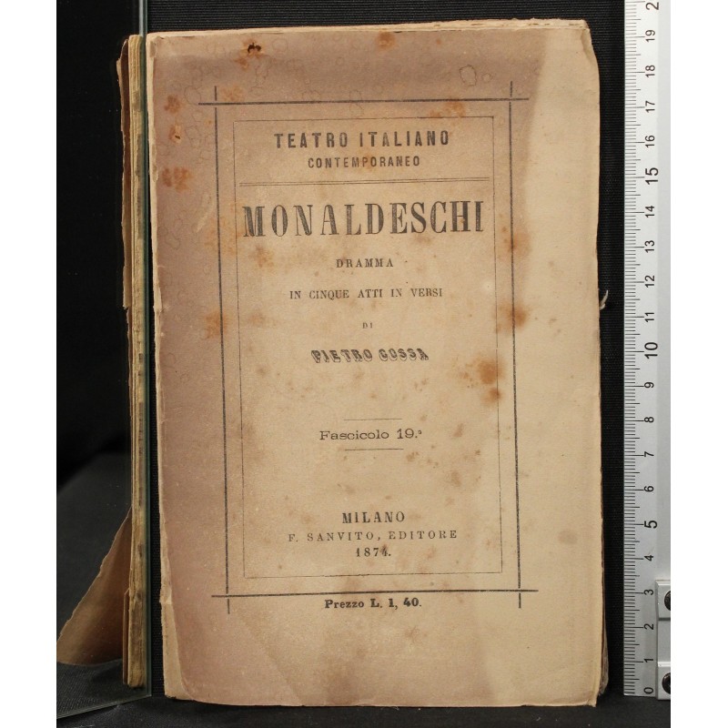 MONALDESCHI DRAMMA IN CINQUE ATTI IN VERSI.
