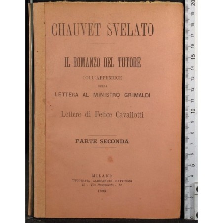 CHAUVET SVELATO... ROMANZO… LETTERE. P SECONDA.