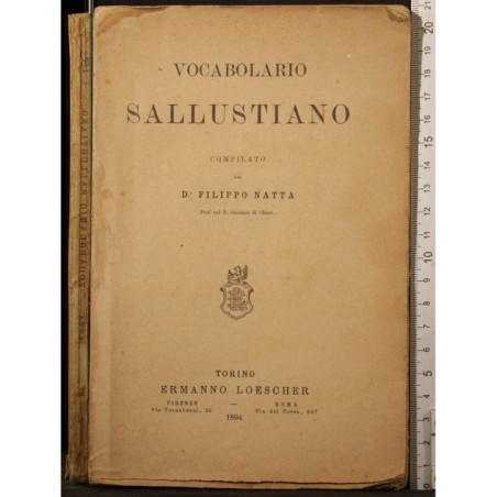 VOCABOLARIO SALLUSTIANO.