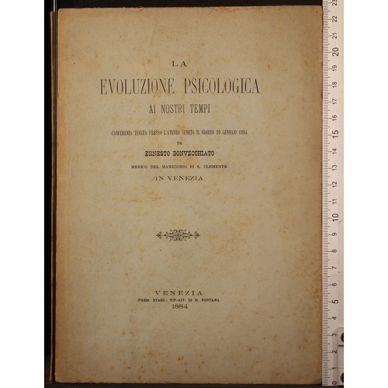 LA EVOLUZIONE PSICOLOGICA AI NOSTRI TEMPI.