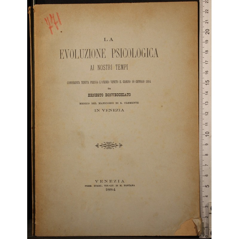 LA EVOLUZIONE PSICOLOGICA AI NOSTRI TEMPI.