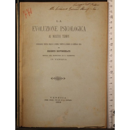 LA EVOLUZIONE PSICOLOGICA AI NOSTRI TEMPI.