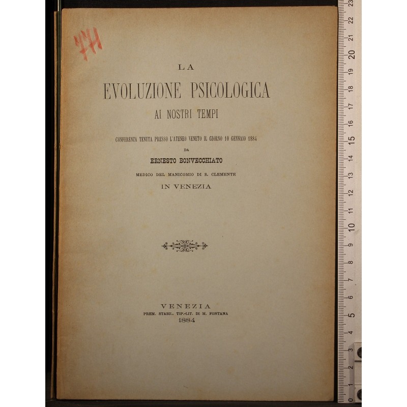 LA EVOLUZIONE PSICOLOGICA AI NOSTRI TEMPI.