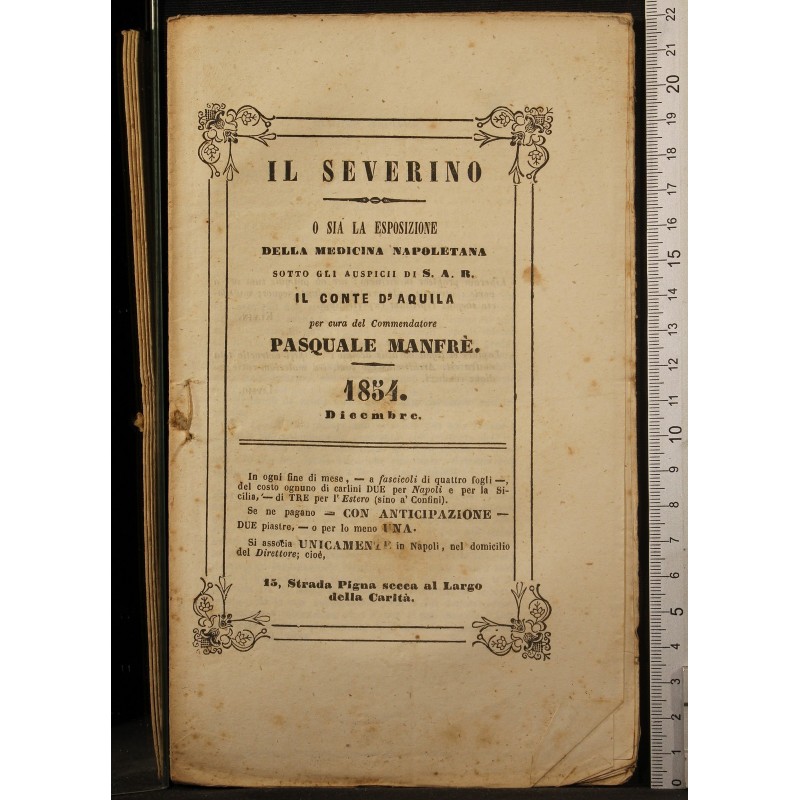 IL SEVERINO O SIA LA ESPOSIZIONE… DICEMBRE.