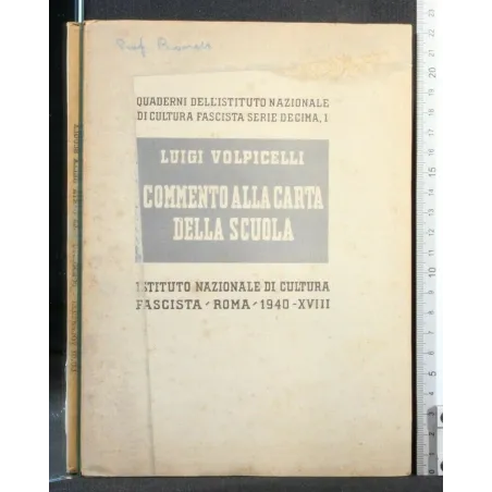 COMMENTO ALLA CARTA DELLA SCUOLA