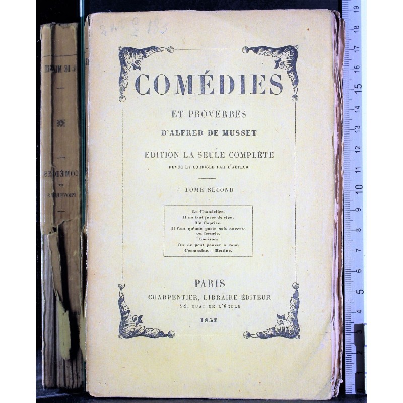 COMEDIES ET PROVERBES. TOME 2.