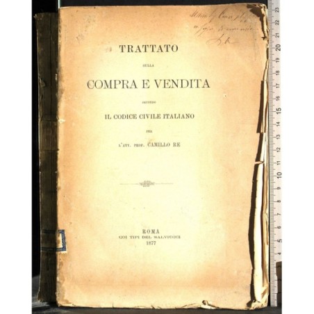 TRATTATO COMPRA E VENDITA CODICE CIVILE ITALIANO.