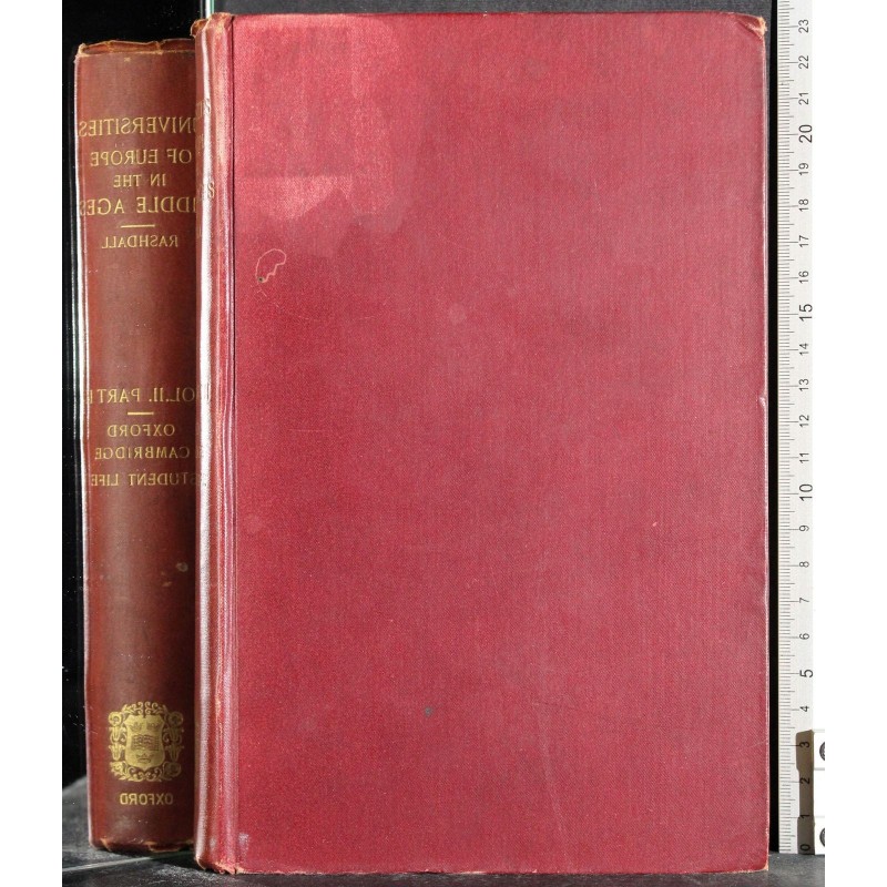 UNIVERSITIES EUROPE MIDDLE AGES VOL 2 PART 2.