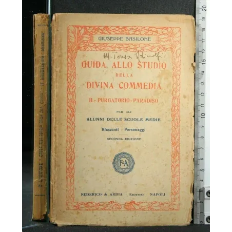 GUIDA ALLO STUDIO DELLA DIVINA COMMEDIA PURGATORIO-PARADISO
