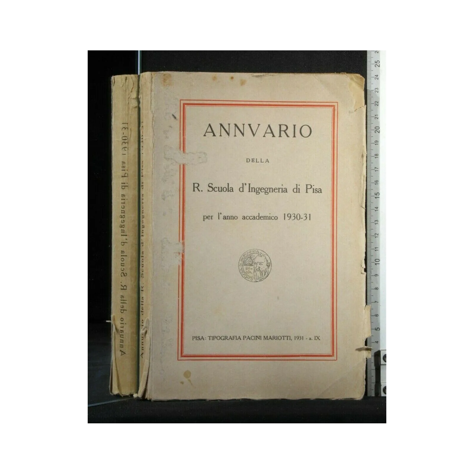 ANNUARIO DELLA R. SCUOLA D'INGEGNERIA DI PISA PER L'ANNO
