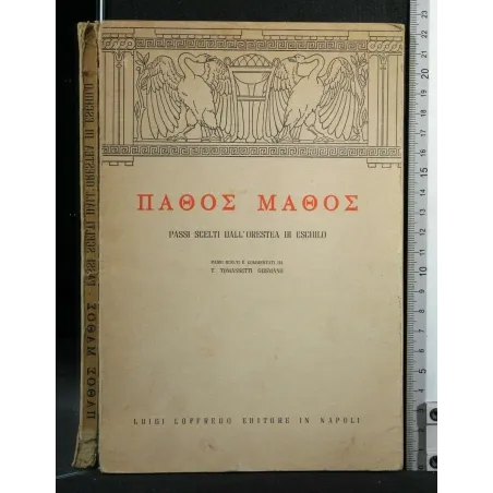 PASSIONE DI APPRENDIMENTO PASSI SCELTI DALL'ORESTEA DI ESCHILO
