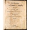 VOCABOLARIO ITALIANO-LATINO. TOMO I.