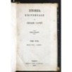 STORIA UNIVERSALE. TOMO XVIII EPOCA XVII - PARTE I.