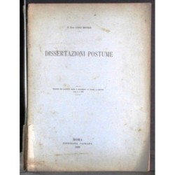 DISSERTAZIONI POSTUME.