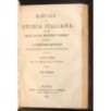 MANUALE DI STORIA ITALIANA.