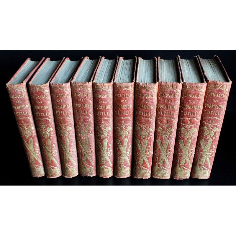 DIZIONARIO DI COGNIZIONI UTILI. 10 VOLUMI.