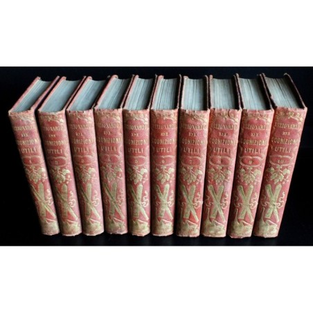 DIZIONARIO DI COGNIZIONI UTILI. 10 VOLUMI.