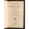 DISEGNO STORICO LETTERATURA ITALIANA.