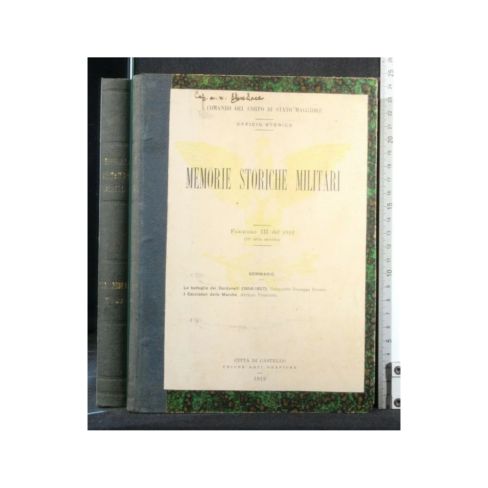 MEMORIE STORICHE MILITARI FASCICOLO III DEL 1913 (19° DELLA