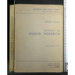 APPUNTI DI ANALISI NUMERICA ANNO ACCADEMICO 1970-71