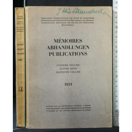 MEMOIRES ABHANDLUNGEN PUBLICATIONS VOL 11