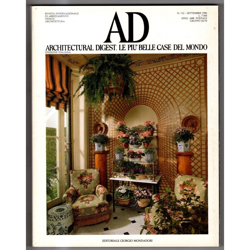 AD. ARCHITECTURAL DIGEST-n 112, settembre-1990
